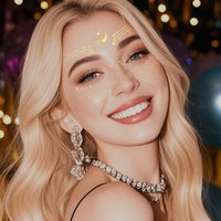 Gold Lace Festival Face & Eye Makeup Stickers