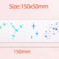 Rainbow Star Face & Eye Makeup Stickers