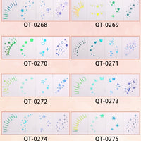 Rainbow Star Face & Eye Makeup Stickers