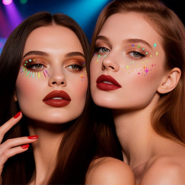 Rainbow Star Face & Eye Makeup Stickers