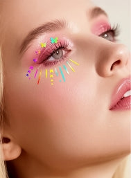 Rainbow Star Face & Eye Makeup Stickers