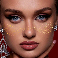 Gold Star Face & Eye Makeup Stickers