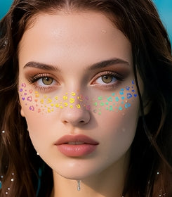 Blue Celestial Face & Eye Makeup Stickers