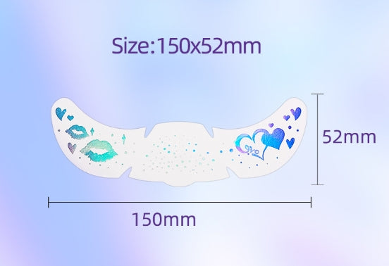 Blue Celestial Face & Eye Makeup Stickers