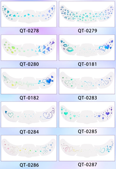 Blue Celestial Face & Eye Makeup Stickers