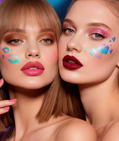 Blue Celestial Face & Eye Makeup Stickers