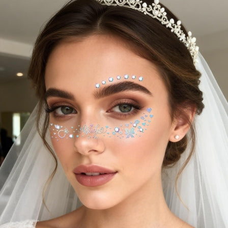 Bridal Pearl Face & Eye Makeup Stickers
