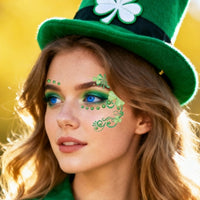 St. Patrick's Day Shamrock Face Makeup Stickers