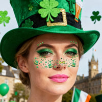 St. Patrick's Day Shamrock Face Makeup Stickers