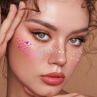 Colorful Faux Freckle Face Makeup Stickers