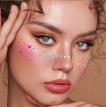 Colorful Faux Freckle Face Makeup Stickers