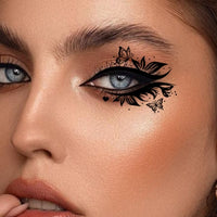 Black Gothic Lace Eye Makeup Stickers