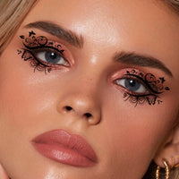 Black Gothic Lace Eye Makeup Stickers
