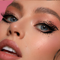 Black Gothic Lace Eye Makeup Stickers