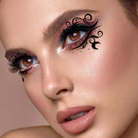 Black Gothic Lace Eye Makeup Stickers