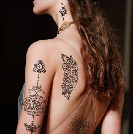Henna Style Temporary Body Tattoo Stickers