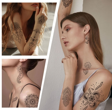 Henna Style Temporary Body Tattoo Stickers