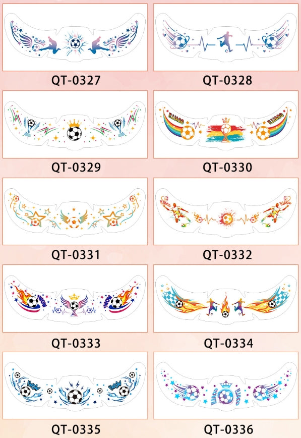 World Cup Fan Face Stickers