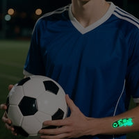 Glow-in-the-Dark Soccer Fan Temporary Tattoo Stickers