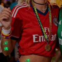 Glow-in-the-Dark Football Fan Temporary Tattoo Stickers