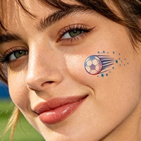 Football Fan Face & Body Tattoo Stickers