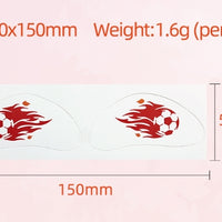 Football Fan Face & Body Tattoo Stickers