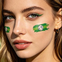 Football Fan Face & Body Tattoo Stickers