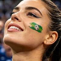Football Fan Face & Body Tattoo Stickers