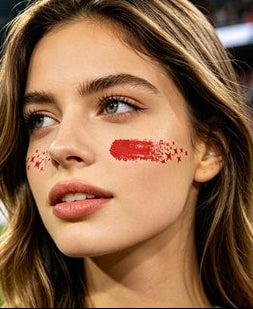 Football Fan Face & Body Tattoo Stickers
