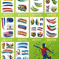 Soccer Fan Temporary Tattoo Stickers