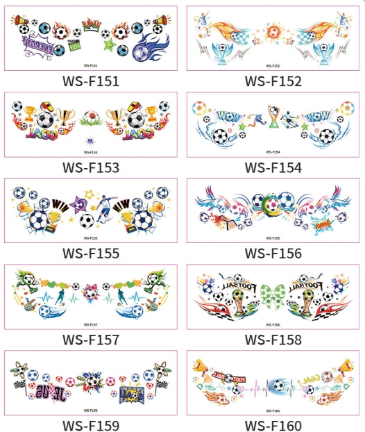 Soccer Fan Face Makeup Stickers
