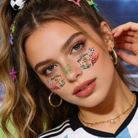 Soccer Fan Face Makeup Stickers