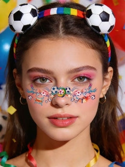 Soccer Fan Face Makeup Stickers