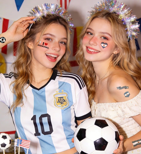 World Cup Soccer Fan Face & Body Tattoo Stickers