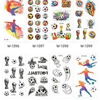 Soccer Fan Face & Body Tattoo Stickers