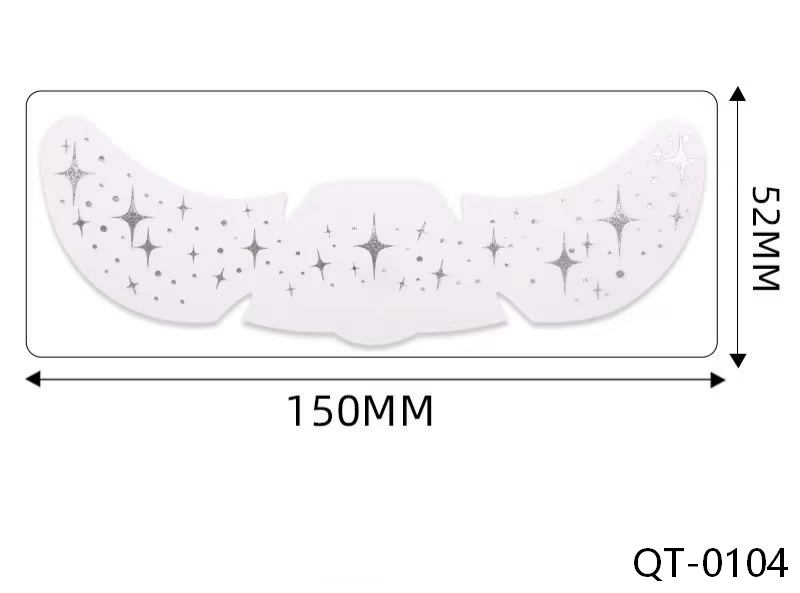 Silver Star Faux Freckle Face Makeup Stickers
