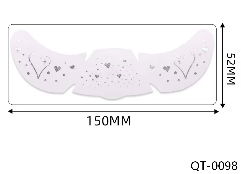 Silver Star Faux Freckle Face Makeup Stickers