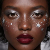 Silver Star Faux Freckle Face Makeup Stickers