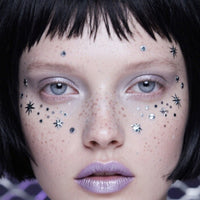 Silver Star Faux Freckle Face Makeup Stickers