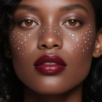 Silver Star Faux Freckle Face Makeup Stickers