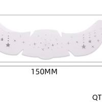 Silver Star Faux Freckle Face Makeup Stickers