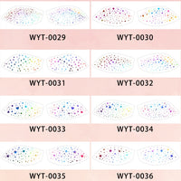 Rainbow Glitter Eye Makeup Stickers