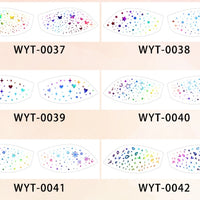 Rainbow Glitter Eye Makeup Stickers