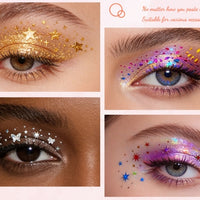 Rainbow Glitter Eye Makeup Stickers
