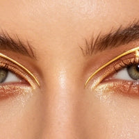 Gold Metallic Eyeliner Makeup Stickers