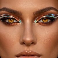 Gold Metallic Eyeliner Makeup Stickers