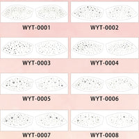 Rainbow Glitter Eye Makeup Stickers