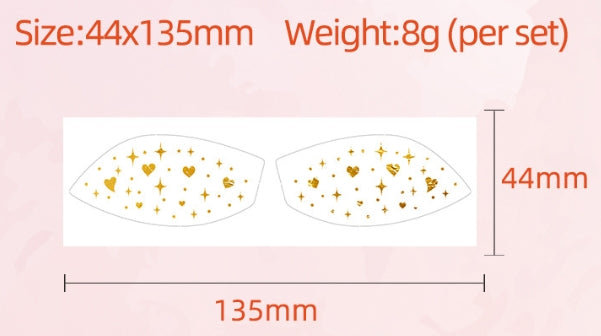 Rainbow Glitter Eye Makeup Stickers
