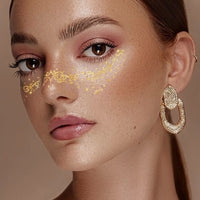 Gold Sparkle Faux Freckle Face Makeup Stickers