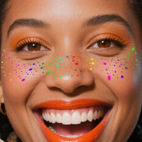 Colorful Sparkle Faux Freckle Face Makeup Stickers